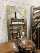Handmade Moroccan Silver Arch Mirror