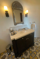 Handmade Silver Moroccan Arch Mirror