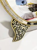Oval Mirror, Bone Vintage Mirror