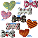 Pet and Dog Plush Heart or Bone Toy, "Dapper Dogs Group"