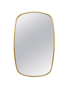 Silver Framed Mirrors - Rectangular Brass Wall Mirror