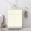 Antique White Shaker 27" Single Sink Bathroom Vanity