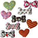 Pet and Dog Plush Heart or Bone Toy, "Dapper Dogs Group"