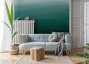Ombre Wallpaper with a Textured Gradient in Emerald Green - X162