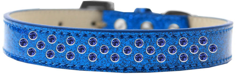 Dog, Puppy & Pet Ice Cream  Collar, "Blue Crystal Rimsets Sprinkles"