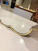 Handmade Flower Brass Mirror - Customized Gold Frame