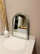 Moroccan Handmade Silver Arch Mirror