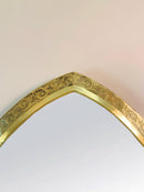 Handmade Engraved Mirror - Brass Arch Mirror