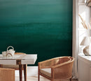 Ombre Wallpaper with a Textured Gradient in Emerald Green - X162