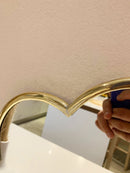 Silver Flower Mirror - Handmade Brass Wall Mirror