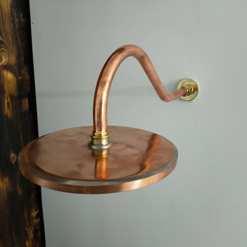 Copper Shower head ,Copper Rainfall Shower Head with Extension Arm