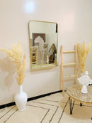 Brass Mirror With Shelf -  Wall Storage Bathroom