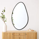 Black Asymmetrical Mirror - Aesthetic Wall Mirror