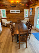 Conference Table, Trestle Table Base, Reclaimed Wood Dining Table, Rustic Modern Table, THE SONIA, Modern Farmhouse Table, Slab Wood Table