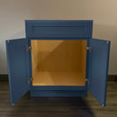 30 Inch Navy Blue Shaker Single Sink Bathroom Vanity