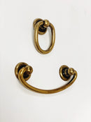 Brass Ring Pulls "Oval" Bail Drawer Pulls