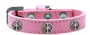 Dog, Puppy and Pet Widget Fashion Collar, "Peace Sign"