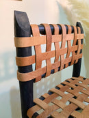 Leather Bar Stools - Counter Height Wooden Breakfast