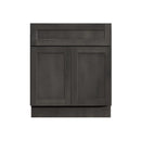 Gray Stained Shaker 27" Single Sink Bathroom Vanity