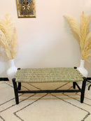 Bedroom Wood Bench - Boho Bed Wooden Bench