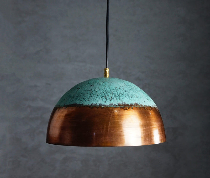 Verdigris Copper Farmhouse Kitchen Island Pendant Light