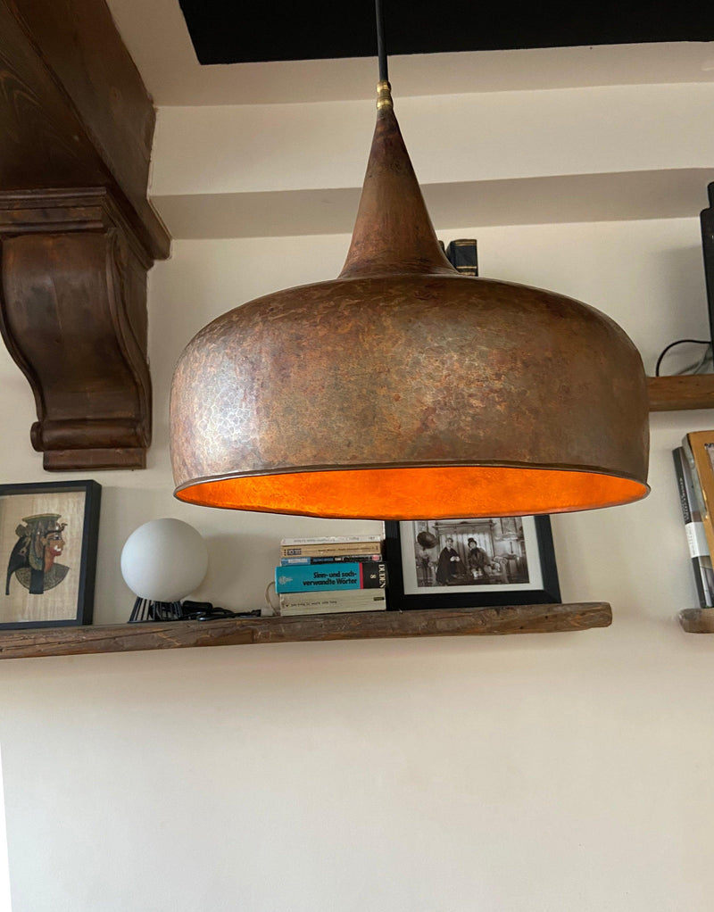 Rustic Antique Copper Kitchen Island Pendant Light