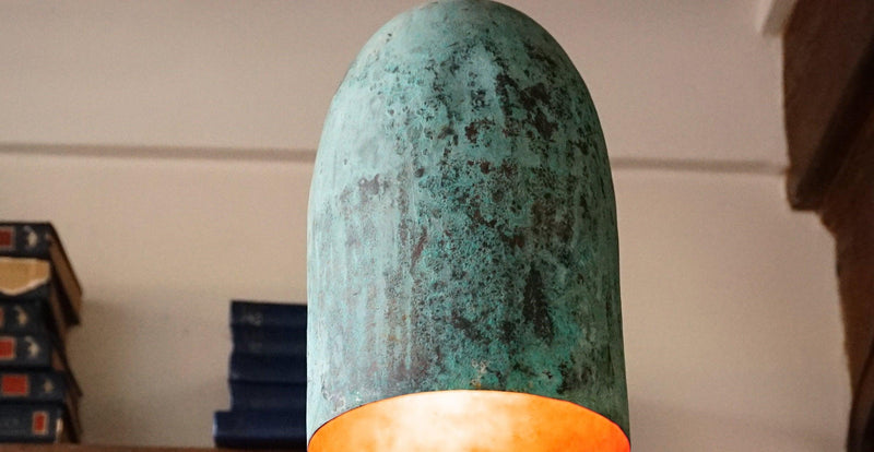 Verdigris Patina Copper Farmhouse Kitchen Island Pendant Light