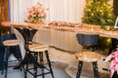 The Effervescent - Modern Bar Stool With Back, Modern Counter Height Stools, Urban Style Counter Stool/Bar Stool with Back, Boho Bar Stool