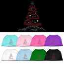 Christmas Pet Dog & Cat Shirt Rhinestone, "Peace Tree"