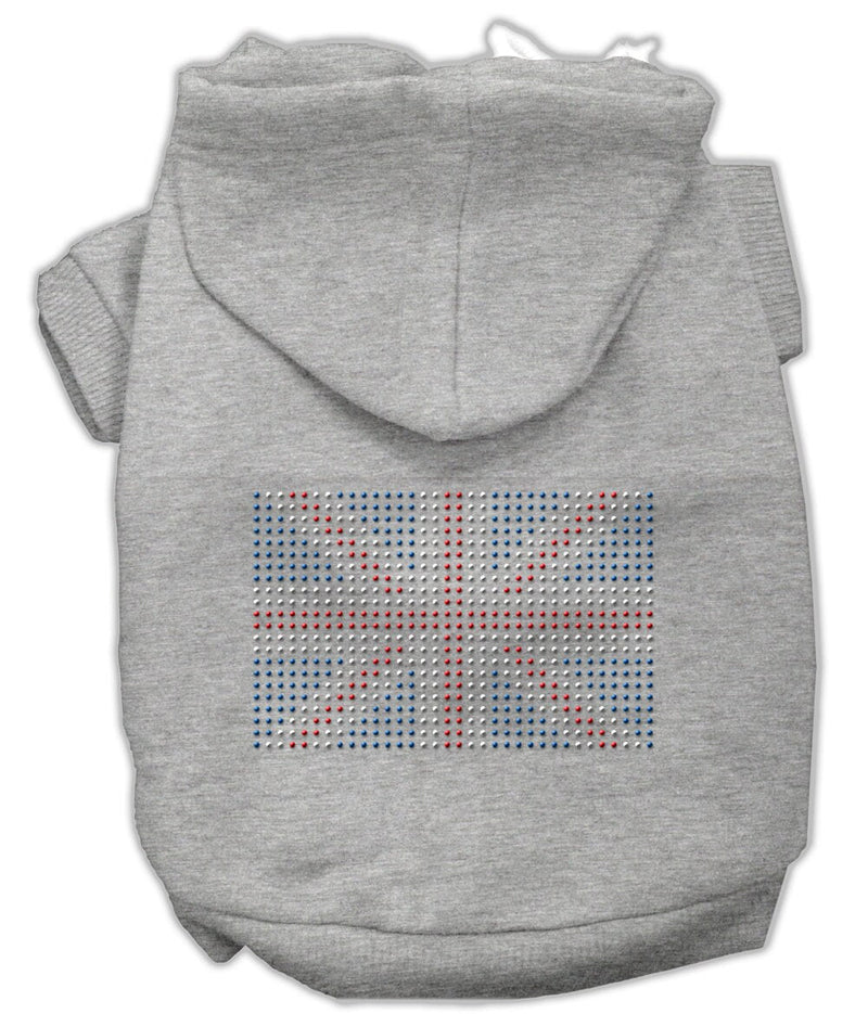 Pet, Dog & Cat Hoodie Rhinestone, "British Flag"