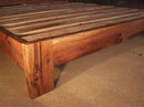 Reclaimed Wood SLANT BACK Platform Bed, Farmhouse Bed Frame, King Bed Frame, Queen Bed Frame And Headboard, Custom Reclaimed Wood Bed Frame
