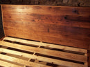 Reclaimed Wood SLANT BACK Platform Bed, Farmhouse Bed Frame, King Bed Frame, Queen Bed Frame And Headboard, Custom Reclaimed Wood Bed Frame