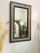 Moroccan Vintage Hand-Engraved Wall Mirror 39 in
