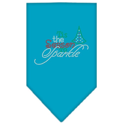 Christmas Pet and Dog Bandana Rhinestone, "Tis The Season To Sparkle"