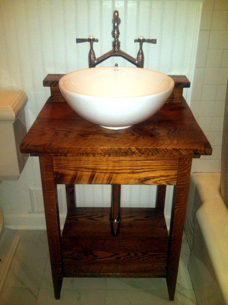 FREE SHIPPING - Rustic Bathroom Vanity, Reclaimed Wood Vanity, Antique Vanity, Bath Vanity, Oak Bathroom Vanity, Bathroom Furniture