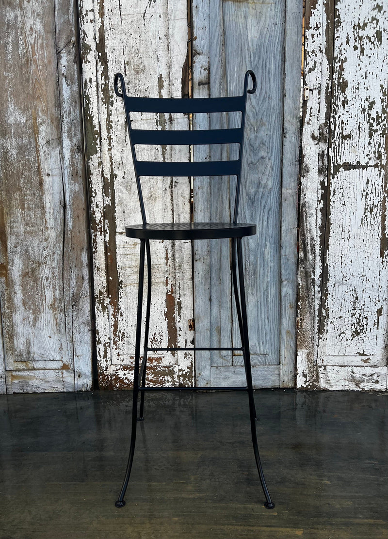 Wrought Iron Counter Stool, Outdoor Patio Dining Chair, Metal Chair, Garden Chair, Dining Chair, Iron Stool, Steel Chair