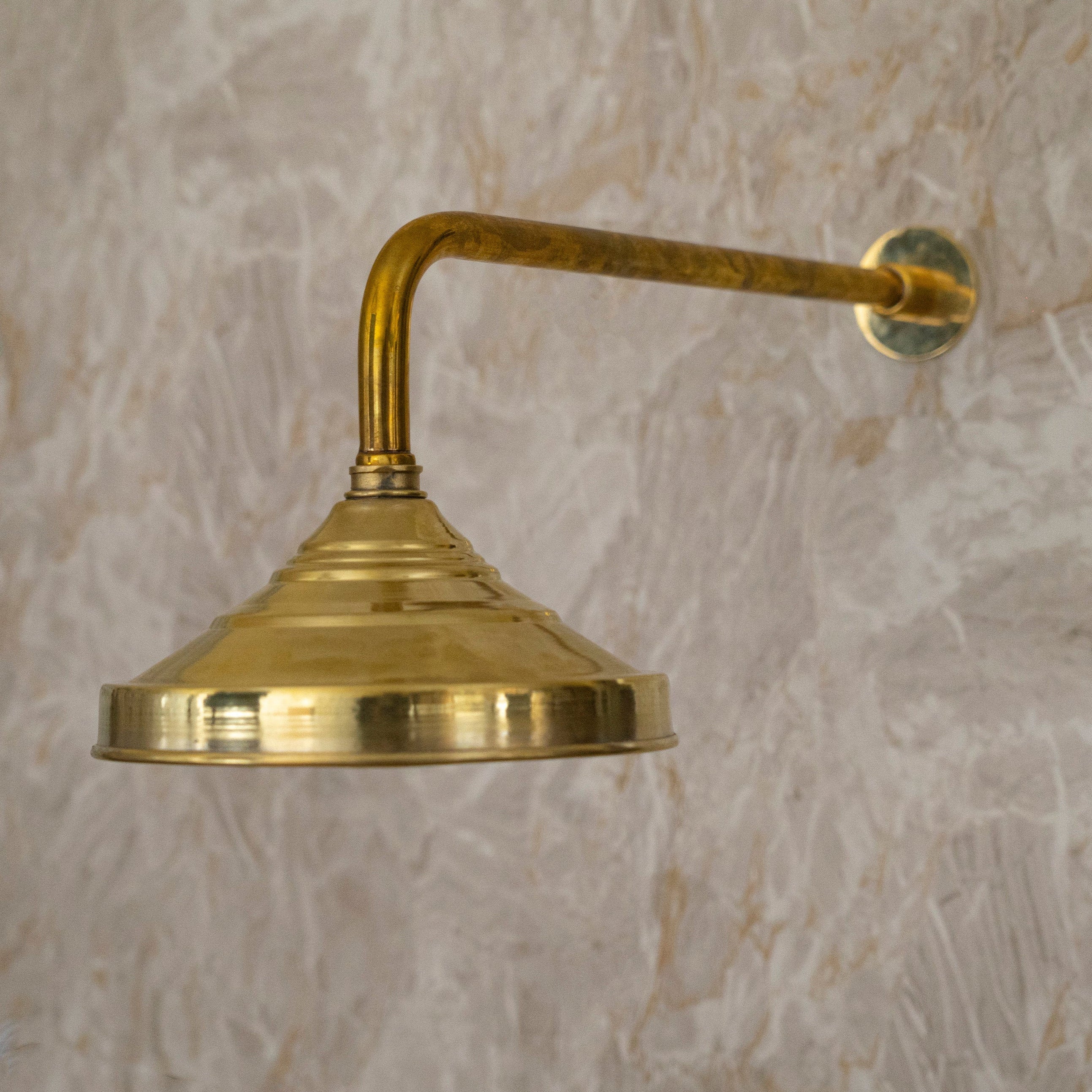 Solid Brass Shower Head Outdoors, High-Pressure Shower Head, Rainfall