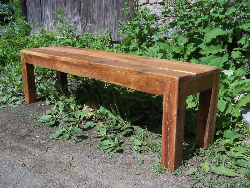 Parsons Bench, Wood Bench, Reclaimed Wood Bench, Farmhouse Bench, Porch Bench, Hall Bench, Primitive