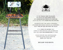 Bar stools with backs counter height - Industrial counter stools with backs - Reclaimed counter height bar stools