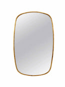 Silver Framed Mirrors - Rectangular Brass Wall Mirror