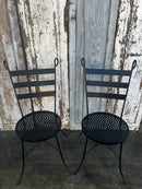 Wrought Iron Patio Chairs, Outdoor Dining Chairs, Set Of 2 Wrought Iron Chairs, Outdoor Patio, Garden Furniture, Vintage Outdoor Chairs