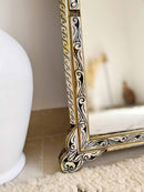 Vintage Mirror - White Bone Inlay Mirror