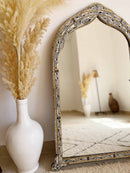 Vintage Mirror - White Bone Inlay Mirror