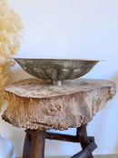 Silver Brass Sink, Oval Drop-in Brass Bathroom Sink, Antique Brass Sink, Flower Bathroom Brass sink, Hammered Brass, Aged Brass Sink