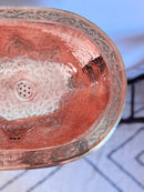 Brass Sink - Moroccan Oval Drop-In Engraved Sink
