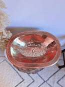 Silver Oval Brass Sink - Engraved Bathroom Sink