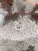 Silver Oval Brass Sink - Engraved Bathroom Sink