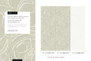 Minimalist Scribbled Line Art Floral Wallpaper in Sage Green and White - D055