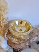 Silver Brass Bathroom Sink