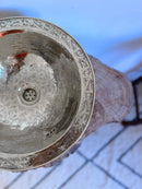 Silver Brass Bathroom Sink